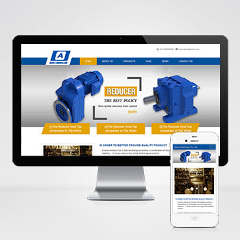 (自適應手機端)減速機械英文外貿(mào)公司通用PHP網(wǎng)站建設案例 藍色外貿(mào)企業(yè)網(wǎng)站制作案例