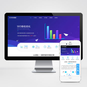(自適應移動端)seo快排網站PHP設計 大氣的IT網絡軟件公司網站制作案例