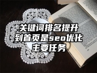 關(guān)鍵詞排名提升到首頁是seo優(yōu)化主要任務