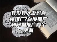 有沒有人做過百度推廣?百度推廣和阿里推廣哪個更有