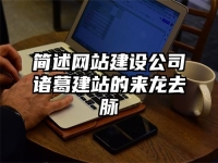 簡述網站建設公司諸葛建站的來龍去脈